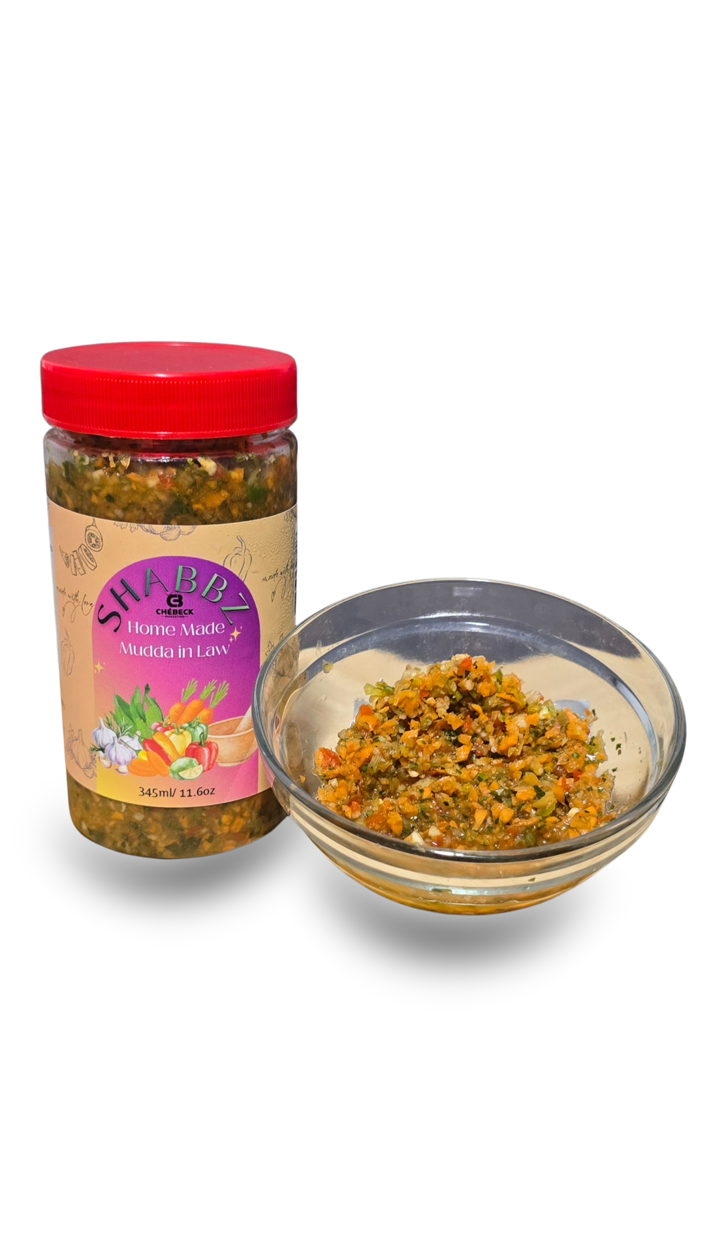 Shabbz Homemade Mudda in Law – Trini Best Pepper Chutney 500 ml - Image 2