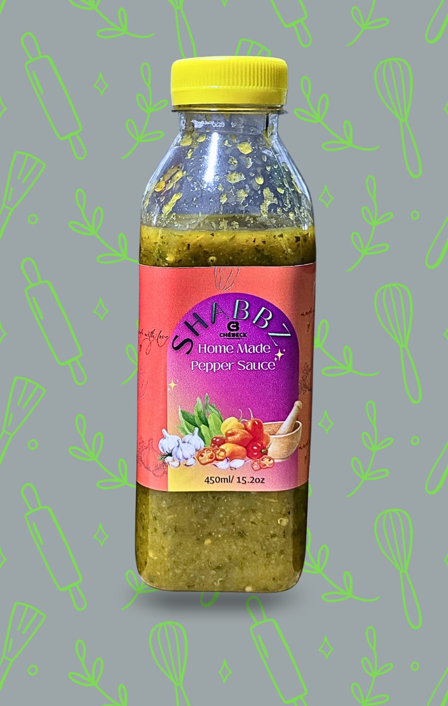 Shabbz Homemade Trini Pepper Sauce | 500 ml