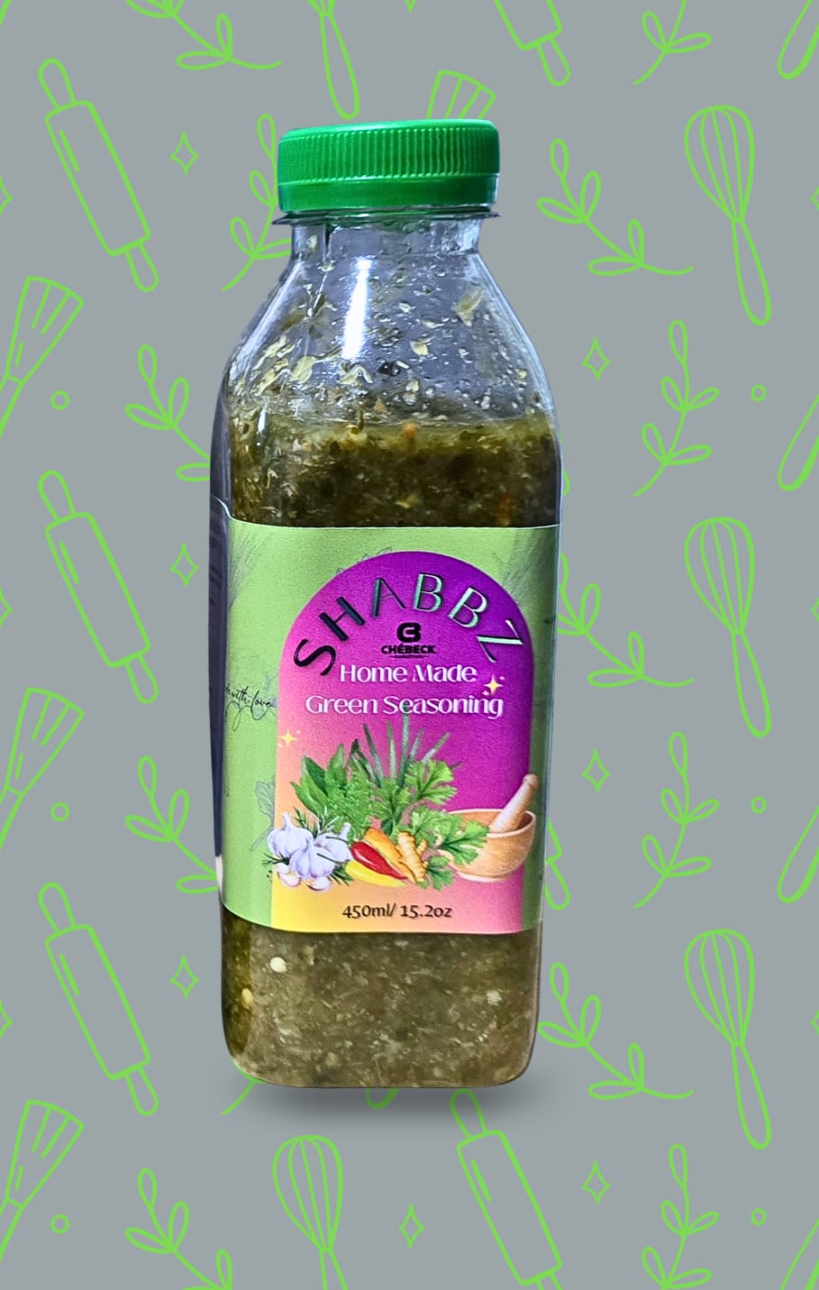 Shabbz Flavorful Trini Green Seasoning 500 ml